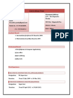 Curriculum Vitae: MR - Pankaj Pandey