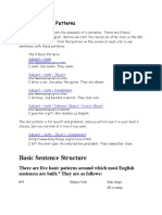 Basic Sentence Patterns