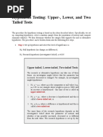 Hypothesis Testing