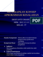 Menerapkan Konsep Aproksimasi Kesalahan