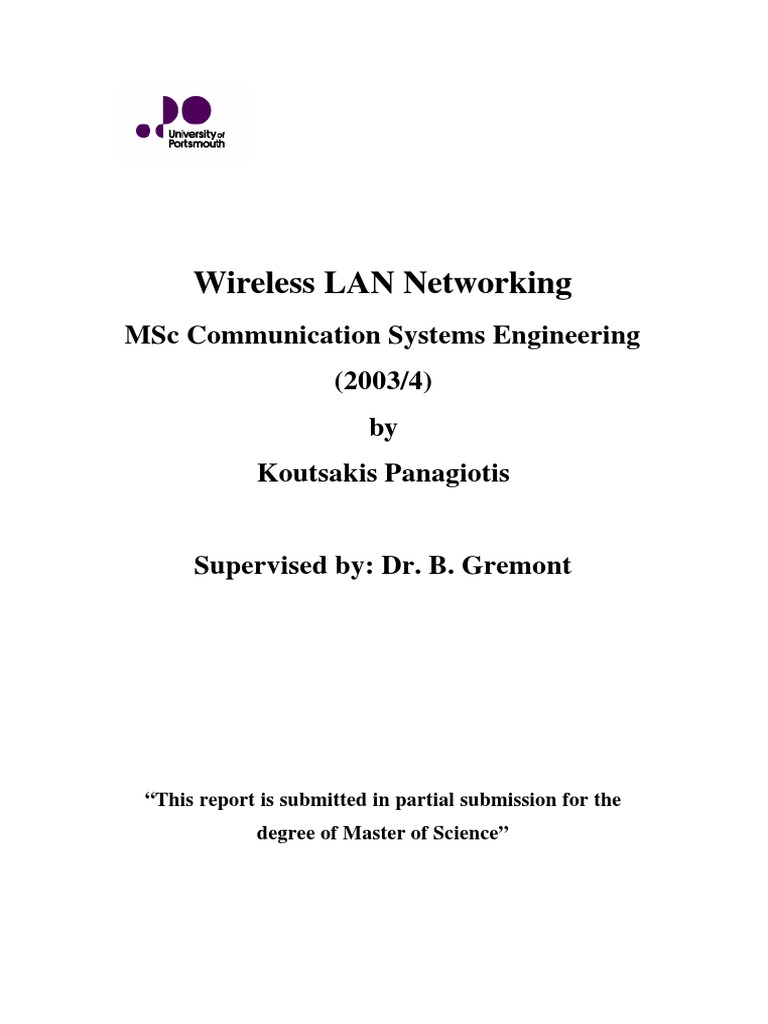 WLAN Networking | PDF | Wireless Lan | Wireless Access Point