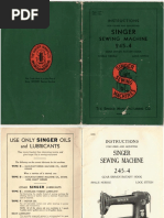 Singer 245-4 User Manual