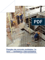 Paredes de Concreto Vantagens e Desvantagens