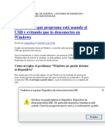 Cómo Saber Qué Programa Está Usando El USB y Evitando Que Lo Desconectes en Windows