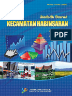 Statistik Daerah Kecamatan Habinsaran 2016