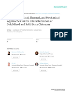 PhysicoChemicalThermal and Mechanical Approaches For The Characterization of Solubilized and Solid State Chitosans