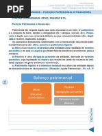 Contas Patrimoniais - Posição Patrimonial e Financeira