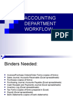 Accounting Department Workflow