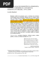 Lourdes Bandeira 3 Décadas Da Resistência Feminista
