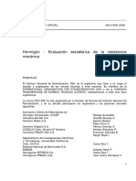 NCH 1998 OF 89 Hormigón Evaluación Estadística de La Resistencia Mecánica PDF