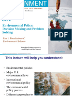 Environmental Policy: Decision Making and Problem Solving: DFG Part 1: Foundations of Environmental Science