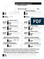 Debate Scoresheet