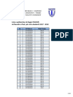 Ja Maturantët Fitues Në Fakultetin e Ekonomikut, Dega FINANCË