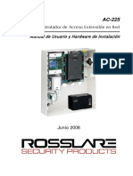 Manual Del Control de Acceso Rosslare AC 225 en Español PDF