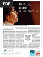 Di Rupo, usure d’une marque, La Libre Belgique - 23.08.2017