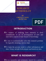 Research Methodolgy: Chetan C Patil (R17PCV03)