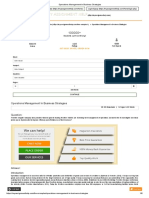 Operations Management in Business Strategies