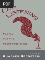Bernstein Charles Others Close Listening Pdf Metre Poetry Poetry
