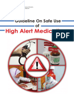 Guideline Safe Use High Alert Medication PDF