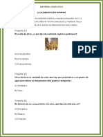 Examen Alimentación Humana