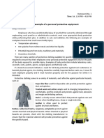 Give One Example of A Personal Protective Equipment