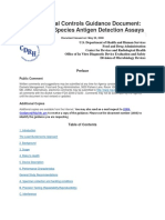 Class II Special Controls Guidance Document: Plasmodium Species Antigen Detection Assays