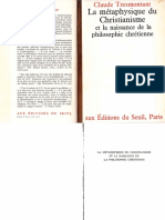 Claude Tresmontant La Métaphysique Du Christianisme Et La Naissance de La Philosophie Chrétienne
