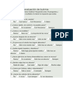 Test de Autoevaluación de Bulimia