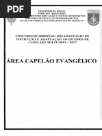 Exercito 2016 Esfcex Capelao Evangelico Prova
