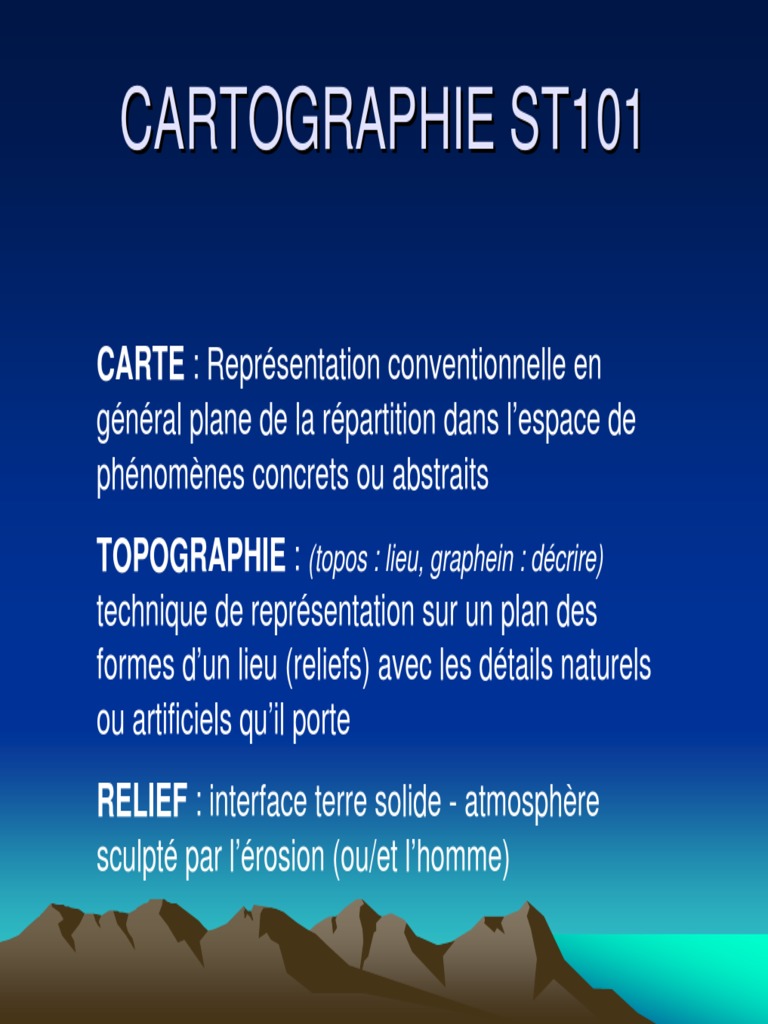 TP5 Carto PDF | PDF | Topographie | Sciences de la terre