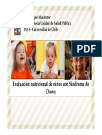 Evaluación nutricional niños Síndrome Down