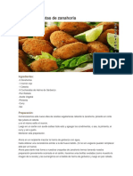 Receta Croquetas de Zanahoria