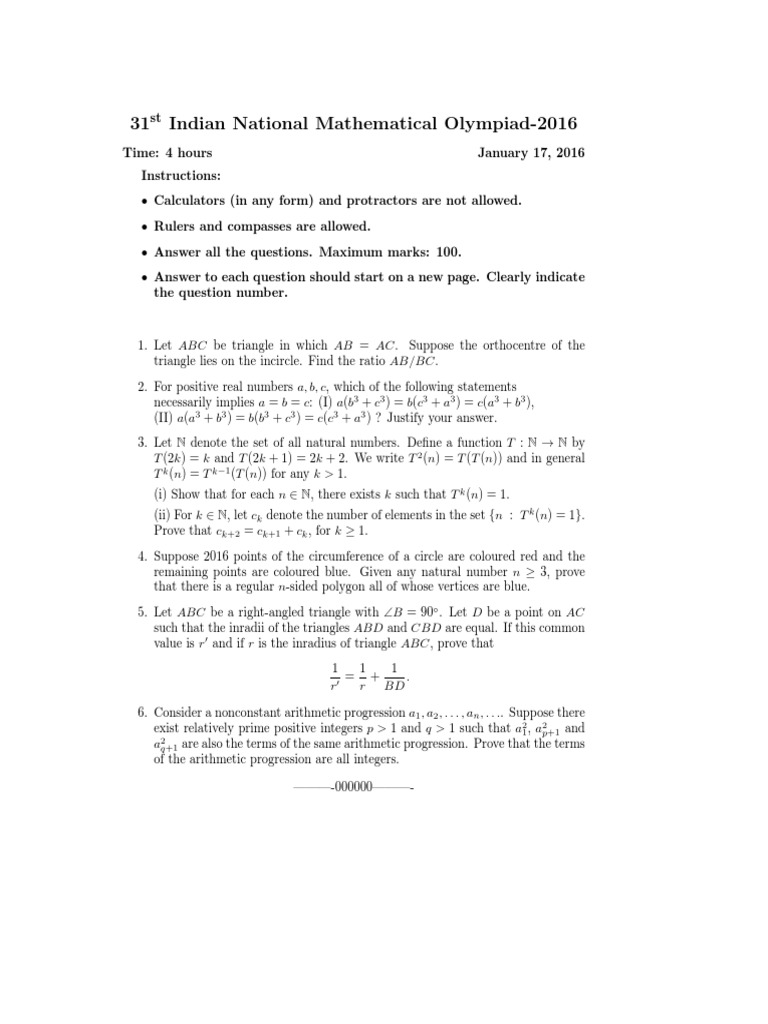 Math Olympiad Challenge 2016 | PDF | Euclidean Geometry | Mathematical ...