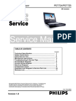 Philips Pet724, Pet725 Service Manual