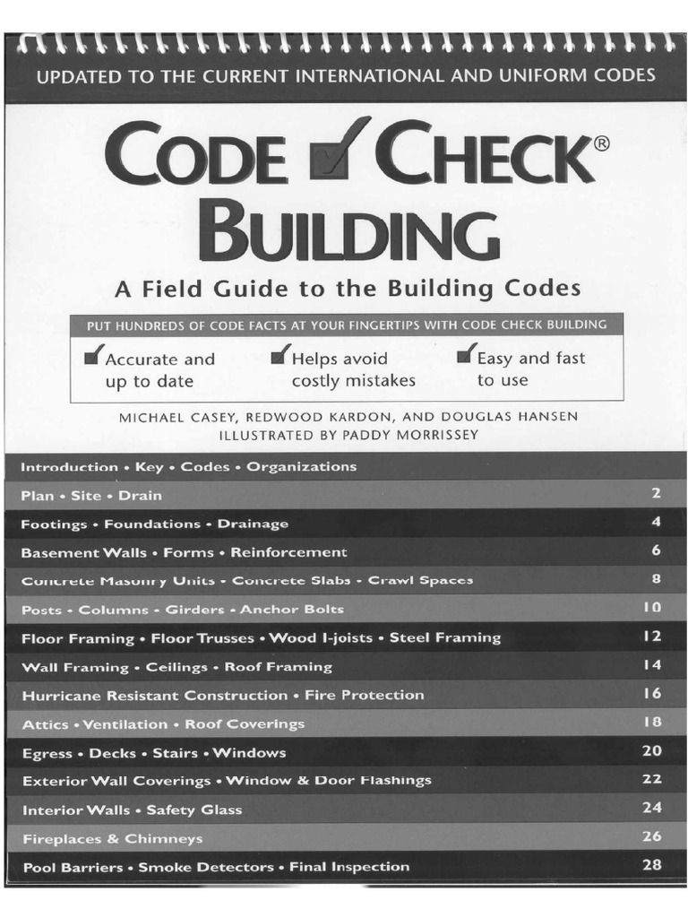 Code Check Building - A Field Guide To The Building Codes - A | PDF