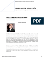 William Edwards Deming - La Calidad Como Filosofía de Gestión