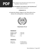 the Theory Rule of Law between Uk and Bangladesh