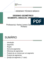 Desenho Técnico Básico: Segmentos, Ângulos e Operações Geométricas