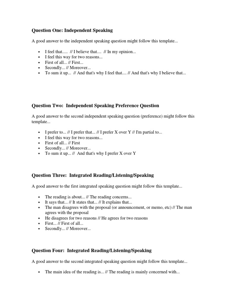 essay toefl template