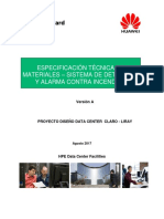 DCCLC-SI-061-3-A Especificación Técnica Detección y Alarma