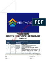 PE - PO.03.03 Procedimiento Computo Del Presupuesto V3 PDF