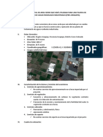 Valoración Ambiental de Area Verde Que Será Utilizada para Una Planta de Tratamiento de Aguas Residuales Industriales (Pirs-Arequipa)