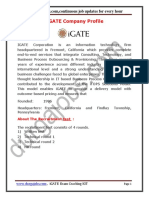 iGATE Company Profile: About The Recruitment Test