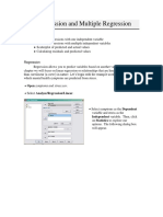 6: Regression and Multiple Regression: Independent Variable. Then, Click