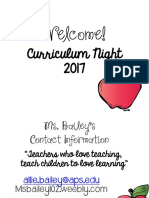 curriculum night 17