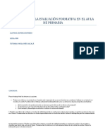 El Desafio de La Evaluacion Formativa en El Aula de Primaria Romina Romero