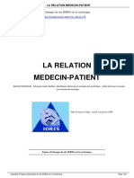 Relation Médecin Patient
