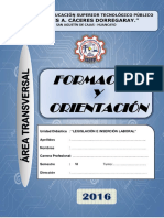 Legislacion e Insercion Laboral PDF 2016 Excelente