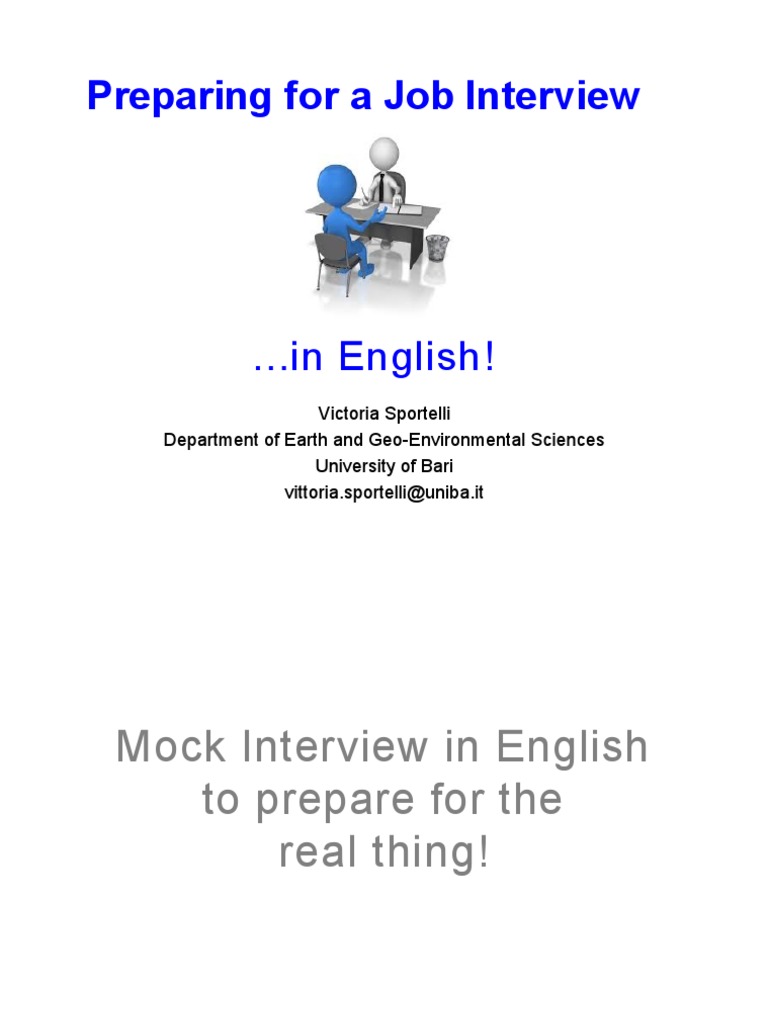 Mock Job Interview Preparation Guide | PDF