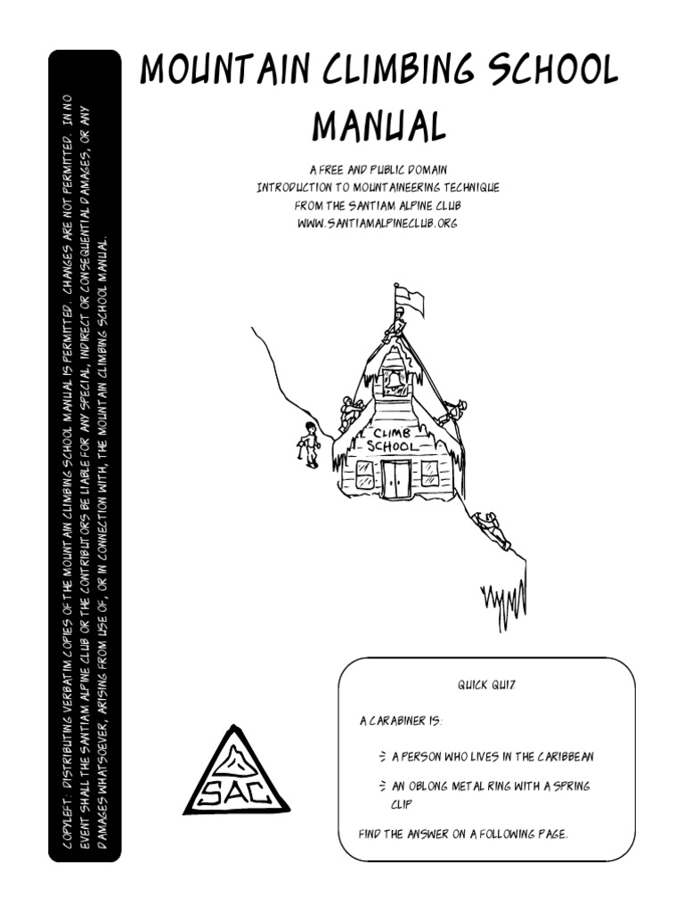 Mountain Climbing Techniques Guide | PDF